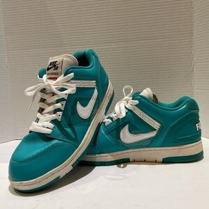 Supreme x Nike SB AF2 Low Men’s Size 10 Emerald/Teal White Sneakers AA0871-313